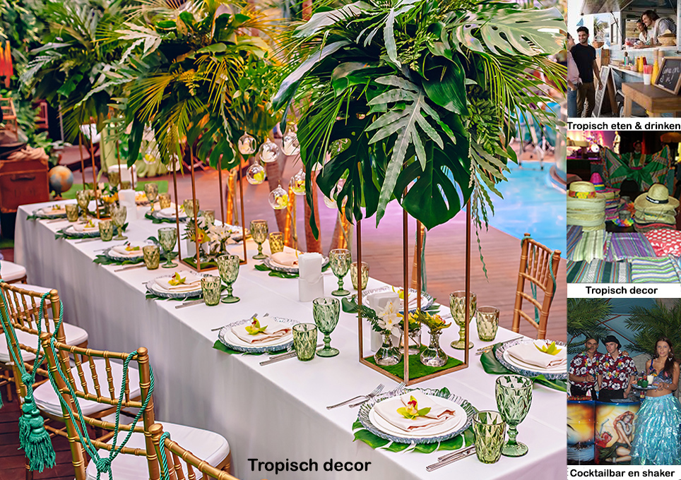 Tropische deejay bruiloft